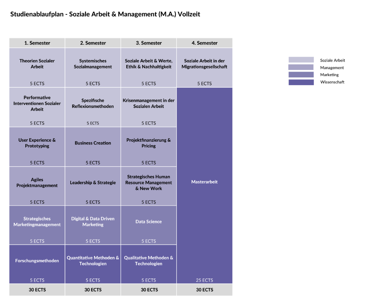 Modulplan Soziale Arbeit & Management (M.A.)