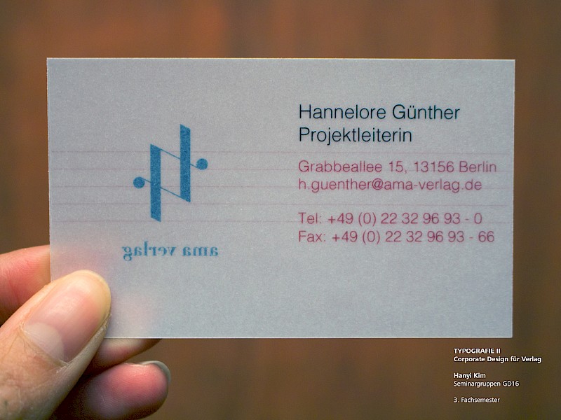 Fachhochschule Dresden, Grafikdesign, Typografie Anwendung