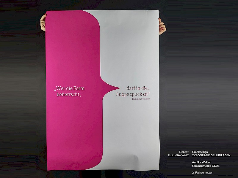 Fachhochschule Dresden, Grafikdesign, Typografie Grundlagen, Kommunikationsdesign