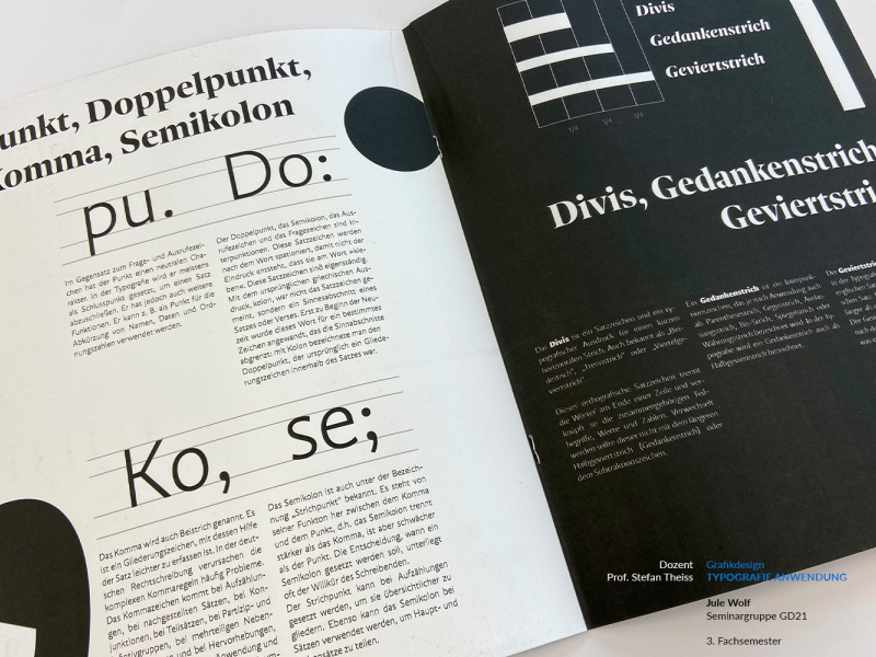 Fachhochschule Dresden, Grafikdesign, Typografie