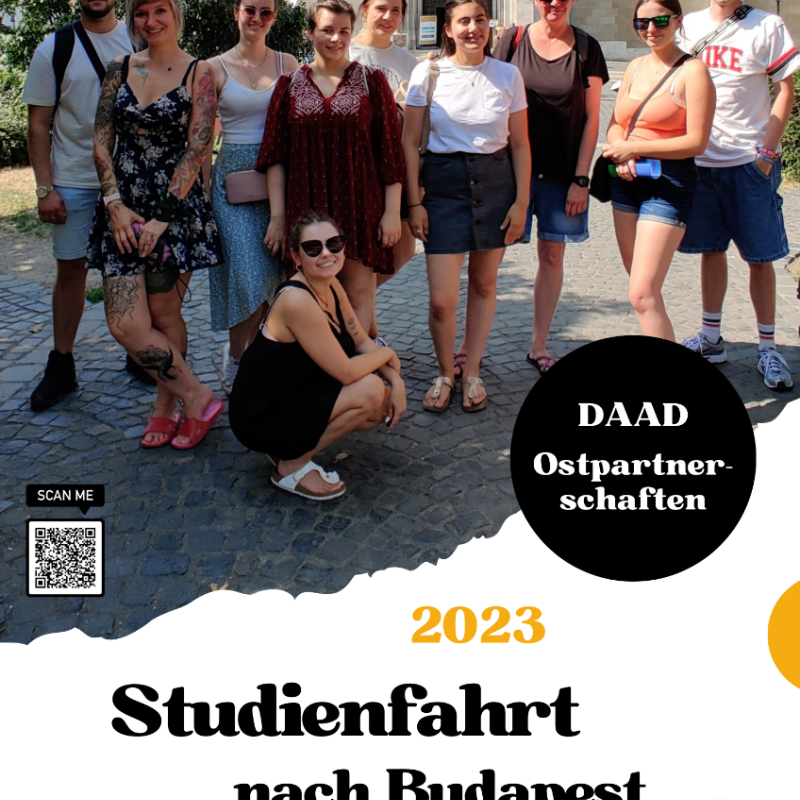 Studiengruppe in Budapest im Rahmen des DAAD Projektes