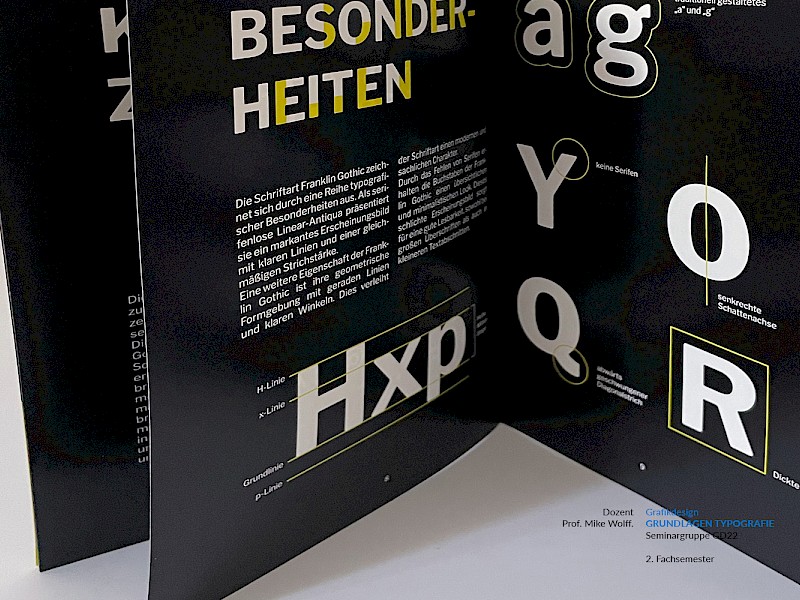 Fachhochschule Dresden, Grafikdesign, Kommunikationsdesign, Typografie Grundlagen