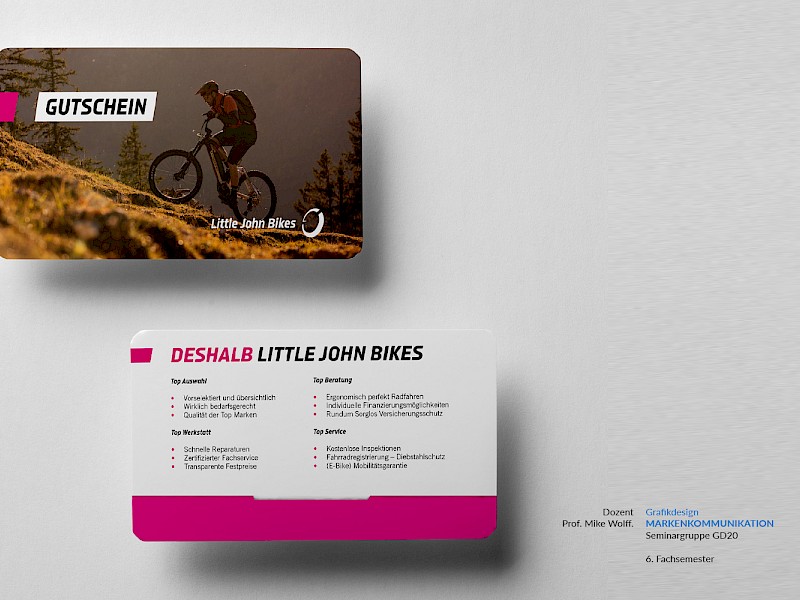 Fachhochschule Dresden, Grafikdesign, Markenkommunikation, Little John Bikes