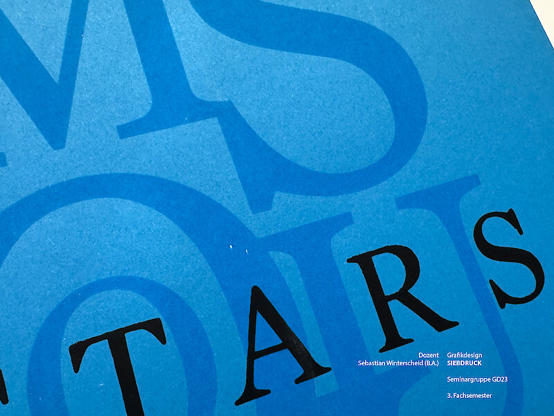 Fachhochschule Dresden, Graphic Design, Screen Printing