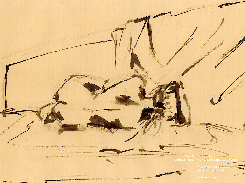 Fachhochschule Dresden, Grafikdesign, Aktzeichnen