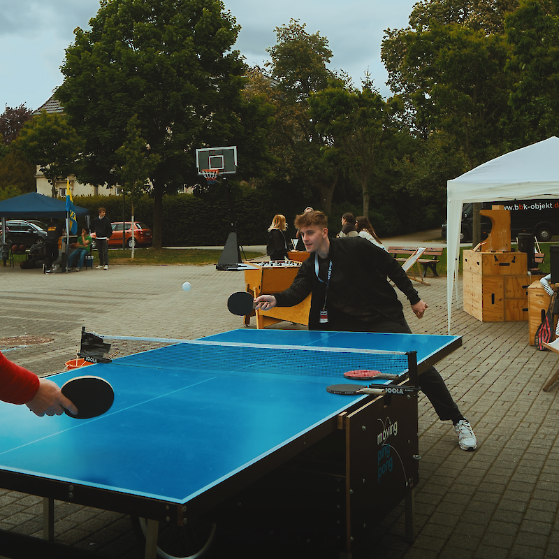 Tischtennis spielen