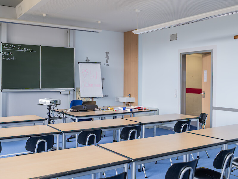 Lehrraum im Lernzentrum der Fachhochschule Dresden in Annaberg-Buchholz