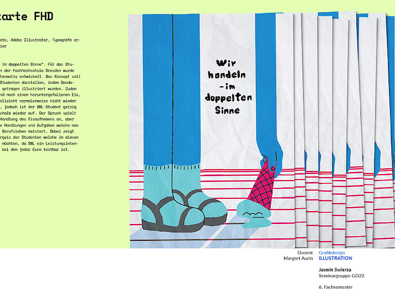 Fachhochschule Dresden, Grafikdesign, Illustration