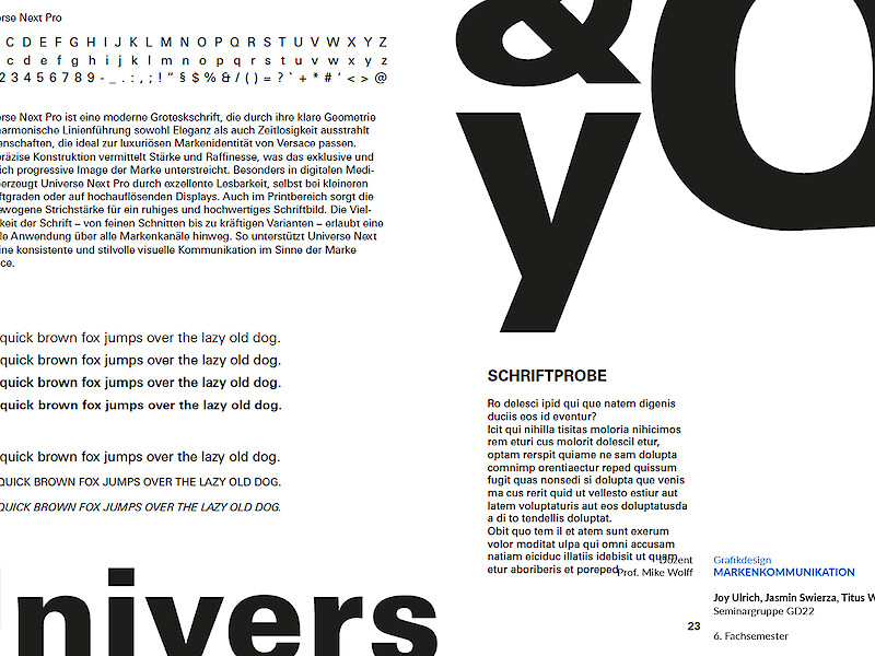 Fachhochschule Dresden, Grafikdesign, Markenkommunikation