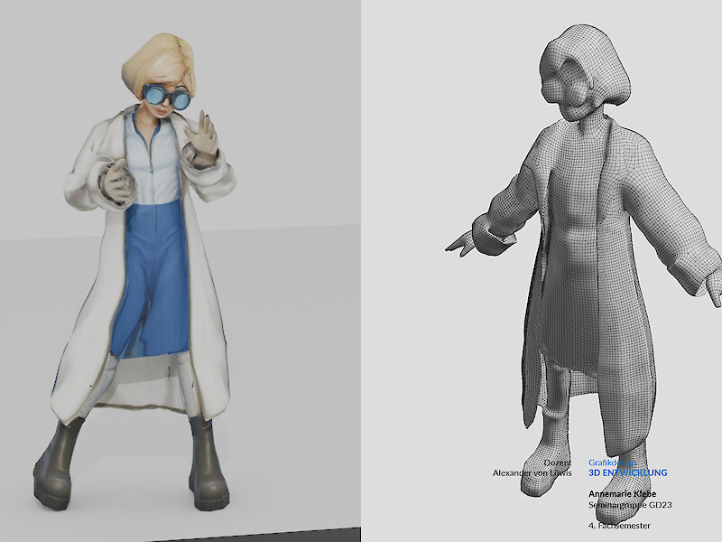 Fachhochschule Dresden, Grafikdesign, 3D Entwicklung, Character Design