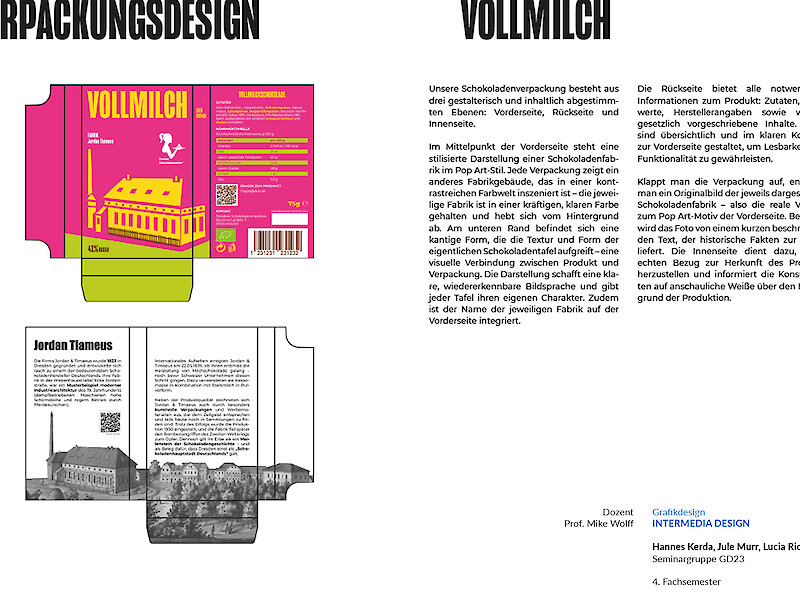 Fachhochschule Dresden, Grafikdesign, Intermedia Design, Verpackungsdesign
