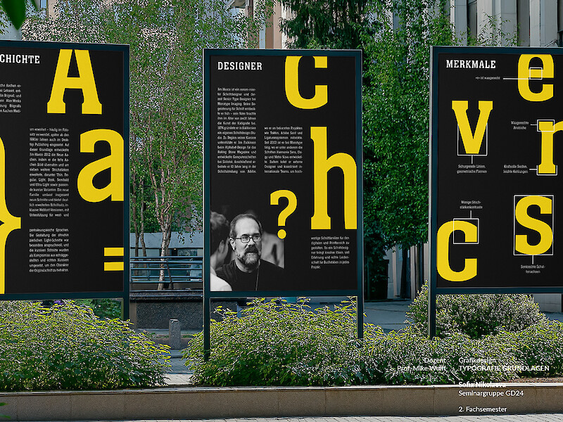 Fachhochschule Dresden, Grafikdesign, Kommunikationsdesign, Typografie Grundlagen