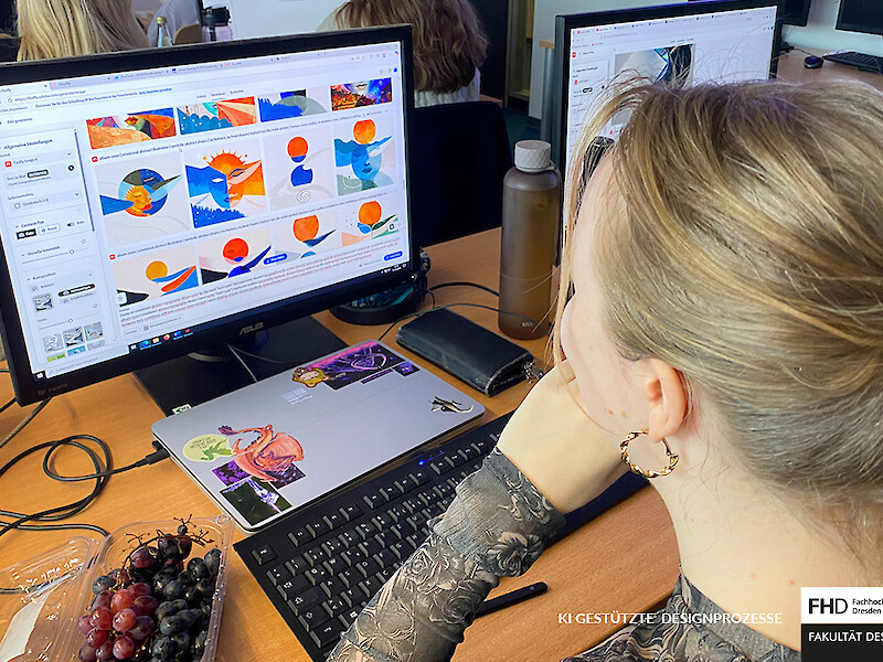 Fachhochschule Dresden, Grafikdesign, KI gestützte Designprozesse