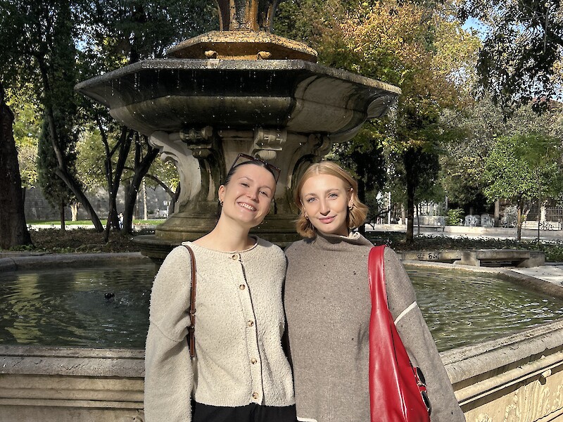 Frida and Sophia in Croatia | Dresden University of Applied Sciences