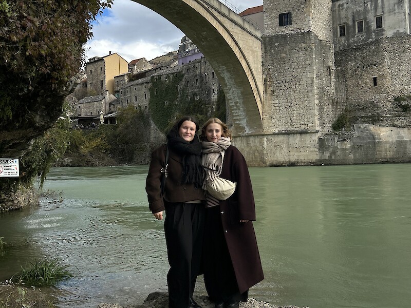 Frida and Sophia in Croatia | Dresden University of Applied Sciences
