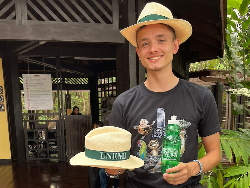 FHD-Student, Valentin im Auslandssemester in Ecuador
