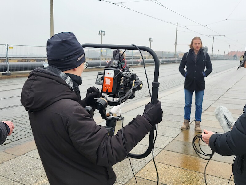 Filmdreh im Studiengang Digital Media Design