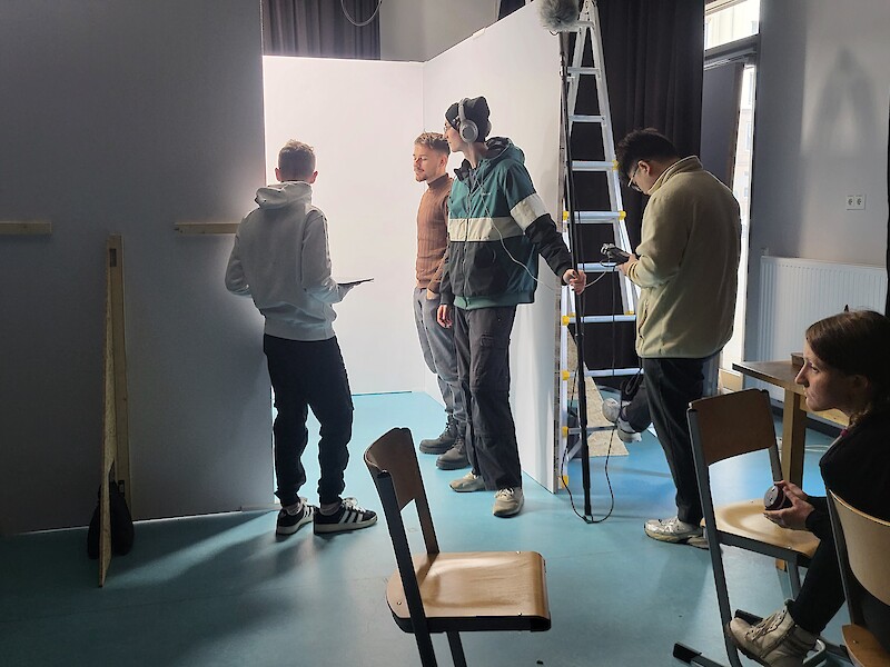 Filmdreh Spiltter im Studiengang Digital Media Design