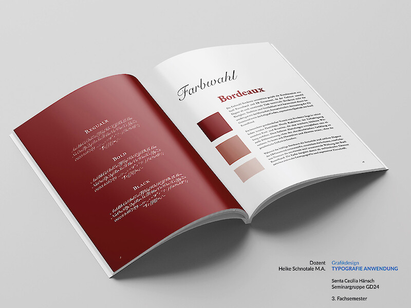 Fachhochschule Dresden, Grafikdesign, Typografie Anwendung