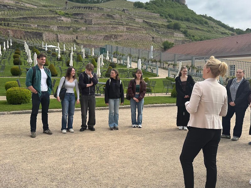 Tourism & Event Management Students at Schloss Wackerbarth