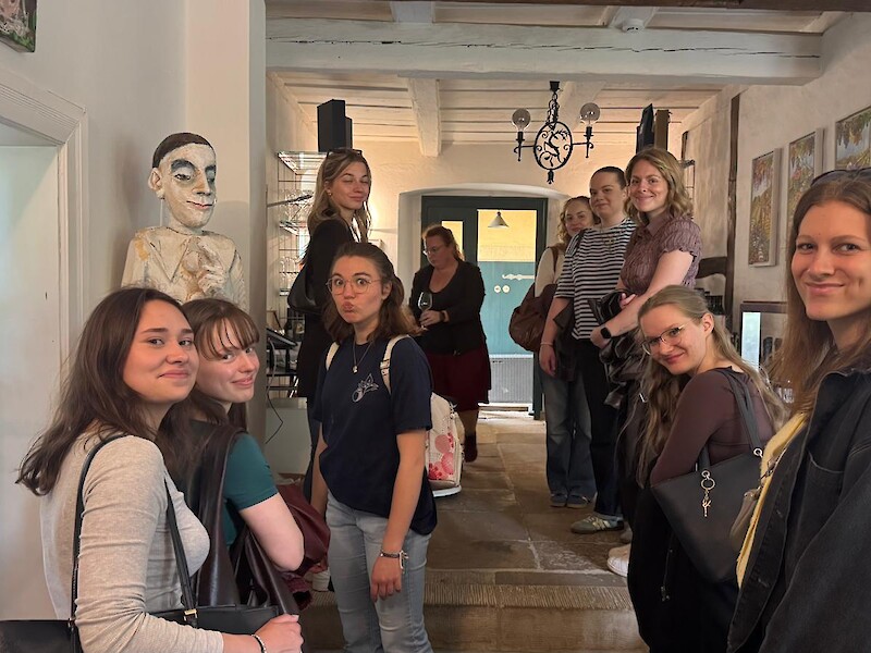 Tourism & Event Management Students on a Vineyard Tour in Radebeul
