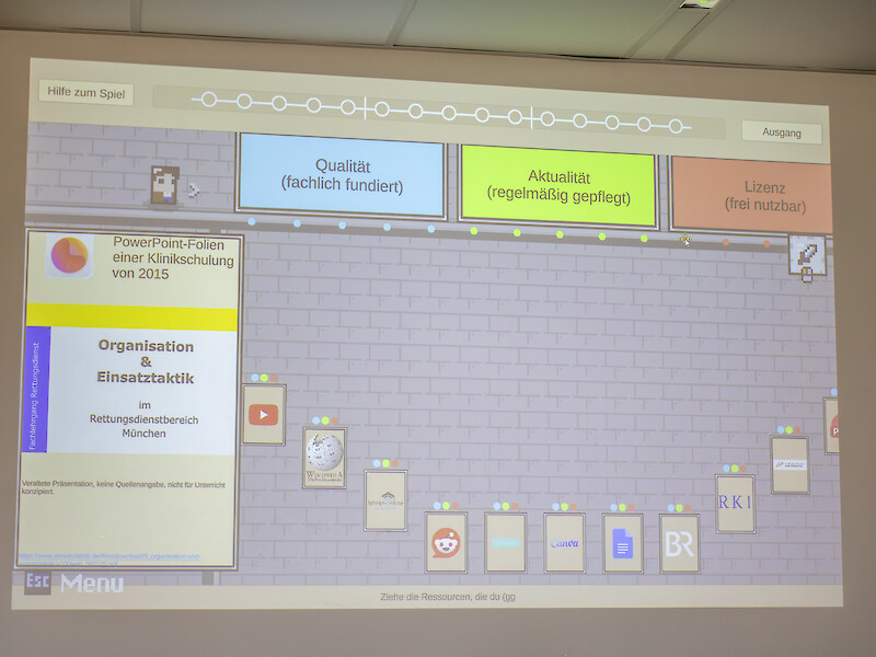 Folie zur Testung im Projekt ELMeKS.digital