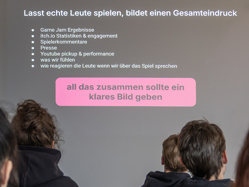 Game Jam im Studiengang Digital Media Design an der Fachhochschule Dresden