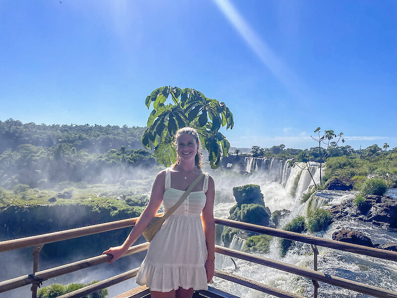 Jennifer, a graduate, during her semester abroad in Argentina