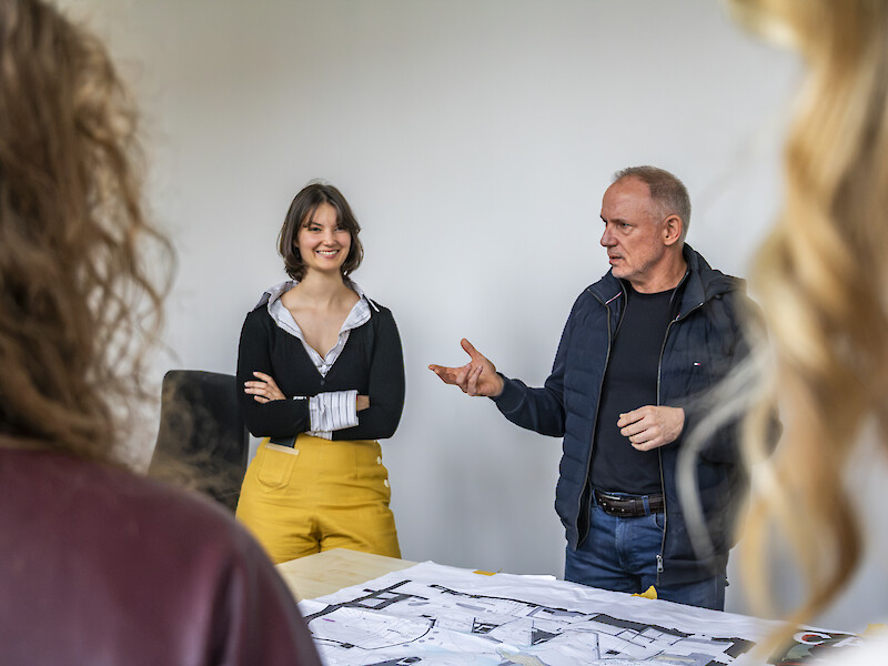 Lecturers Karla Grosser and Andre Doehring