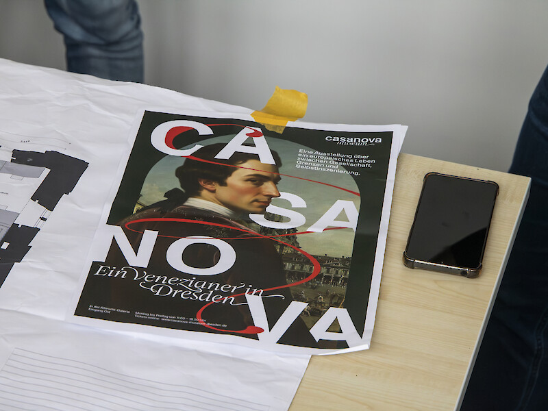 Poster for the Casanova Museum in Dresden