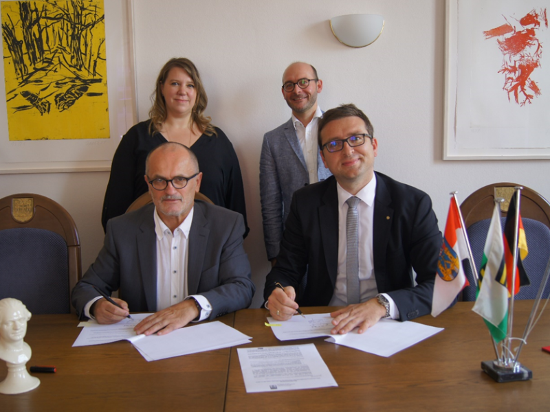 Unterzeichnung der Kooperationsvereinbarung zwischen der FHD und der Stadt Kamenz